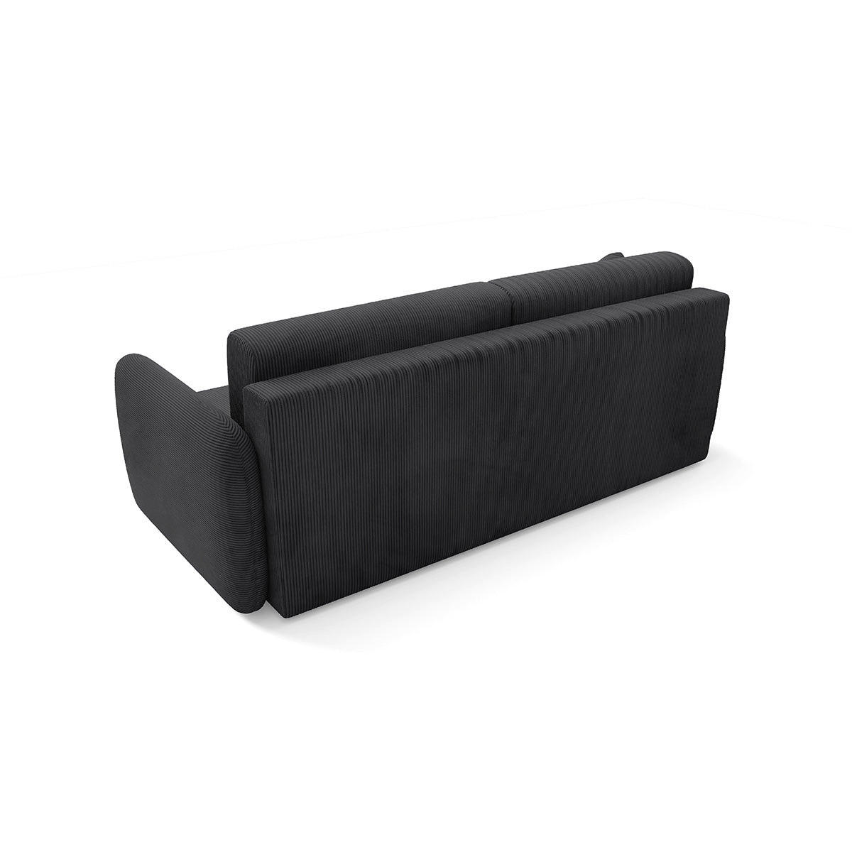 POHOVKA Dora 3 miesta na sedenie Čierna - čierna, drevo (233/92/110cm) - Petits-meubles