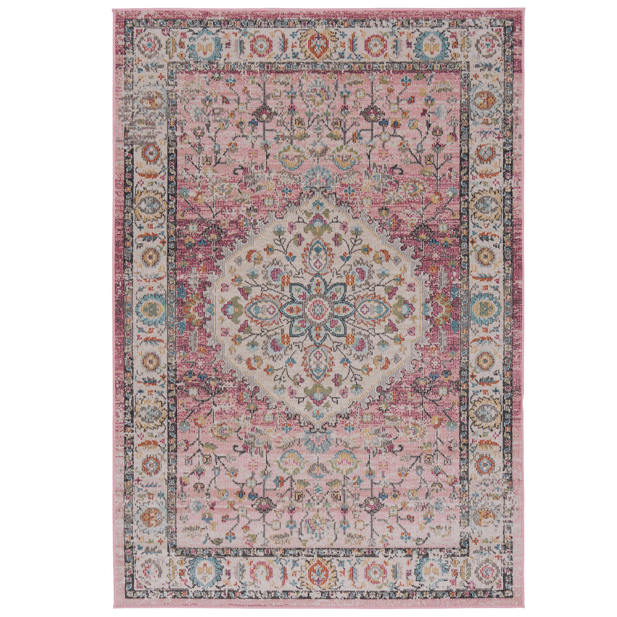 INDOOR OUTDOOR TEPPICH LAGOS VINTAGE - Rosa, Textil (200/290cm) - Pergamon