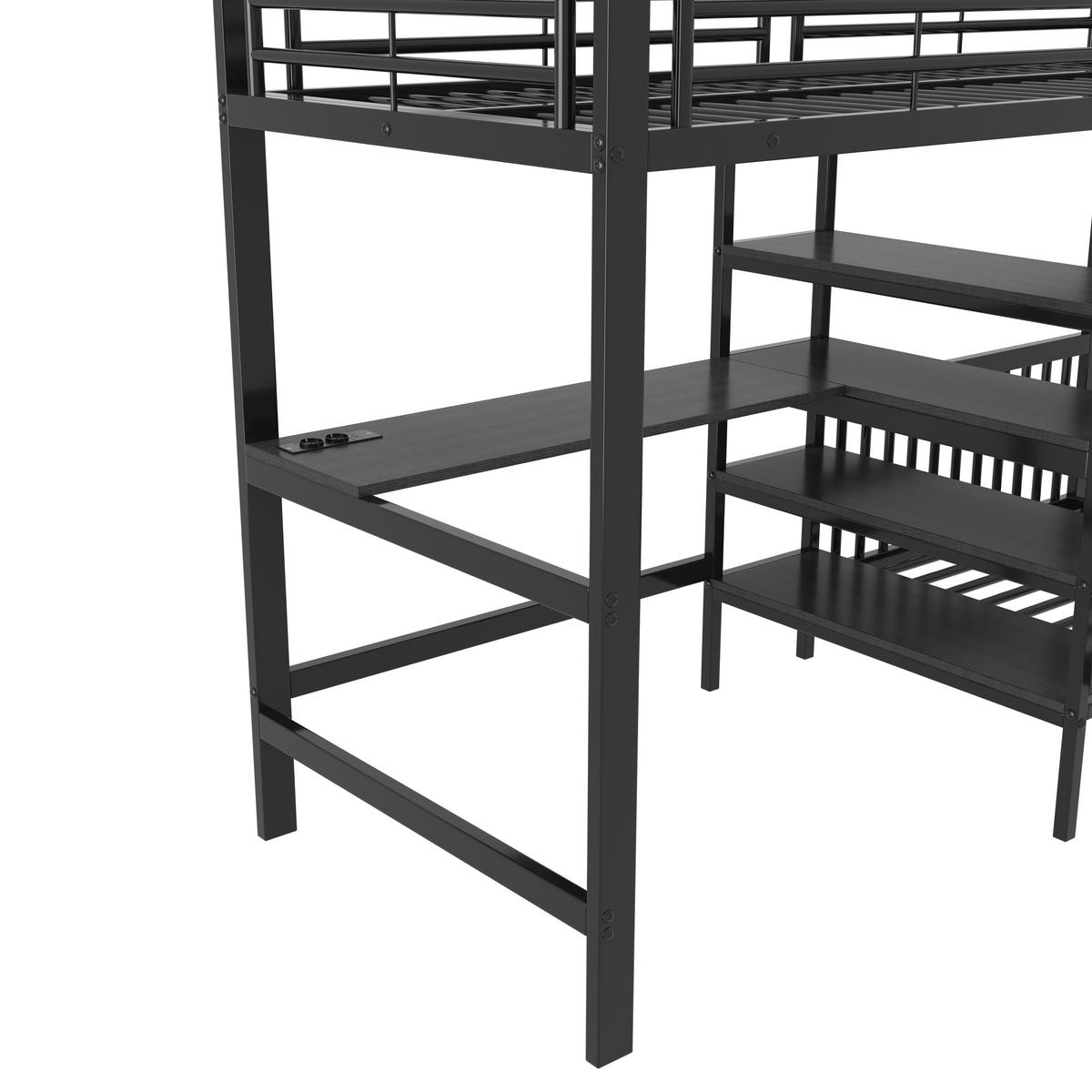 HOCHBETT 90/200 cm Schwarz - Schwarz, Metall