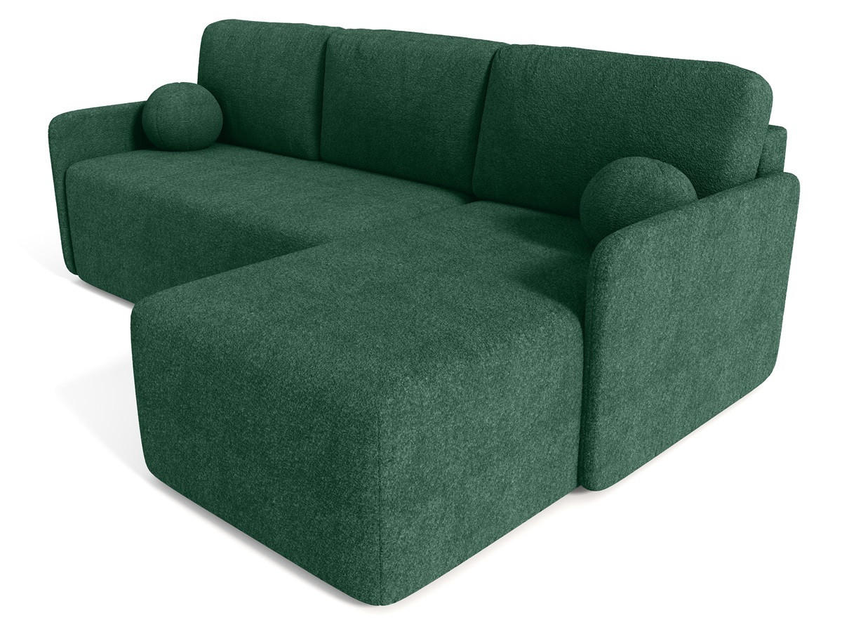 ECKSOFA Grün BLUMEN Boucle Rechts - Grün, Textil (212/142cm) - Sepro Meble