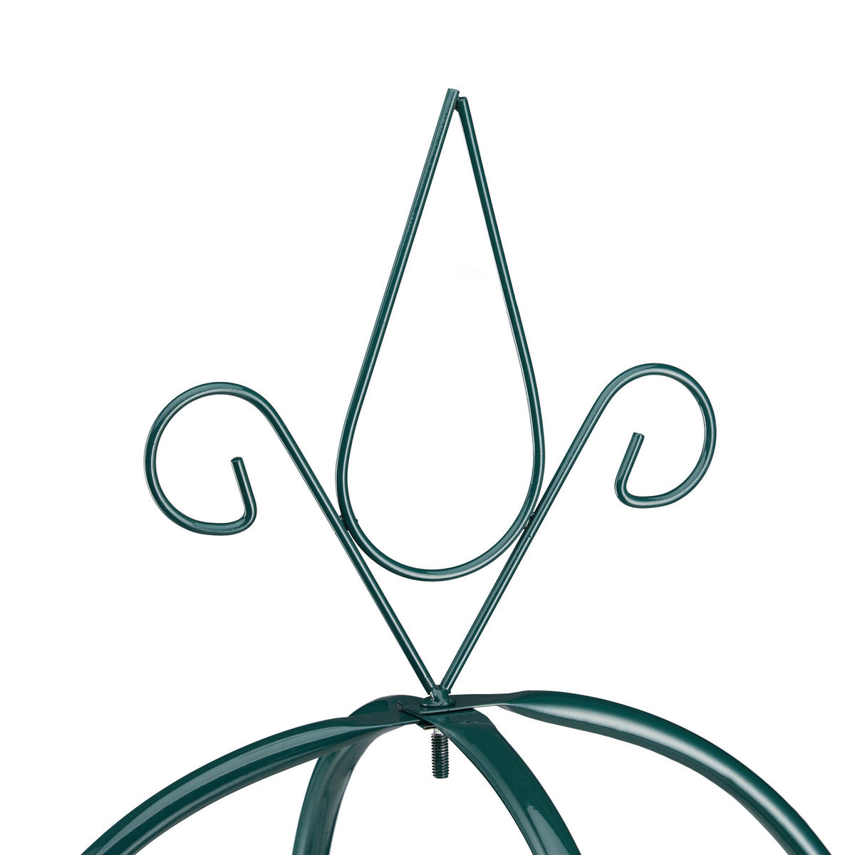 2XRANKHILFE - Dunkelgrün, Metall (41/200/41cm) - Relaxdays