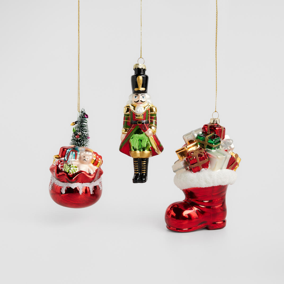 WEIHNACHTSKUGEL Glas SOKIS, 8x15 cm, Rot, Christbaumkugeln, Weihnachtsdeko Xmas, Christmas Deko - Rot, Glas (8/8/15cm) - home&you