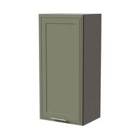 HÄNGESCHRANK Salo W4/45 Grau / Reed Green Matt 45 / 32,5 / 96cm - Grau/Grün, Holz/Holzwerkstoff (45/96/32.5cm) - Feldmann-Wohnen