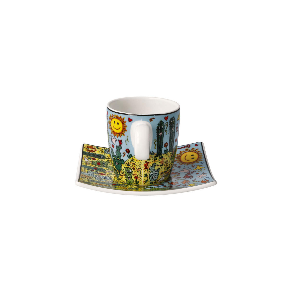 ESPRESSOTASSE James Rizzi - Desert Life, Fine Bone China, Bunt, 0.1 L - Multicolor, Keramik (0.1L) - Goebel