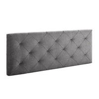 KOPFTEIL 160x60 cm Milan grau - Grau, Textil (8/60/160cm) - VS Venta-stock