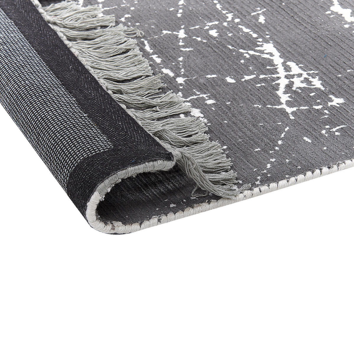 KURZFLOR-TEPPICH Hanli 150/80 cm - Grau, Naturmaterialen (80/150cm) - Beliani