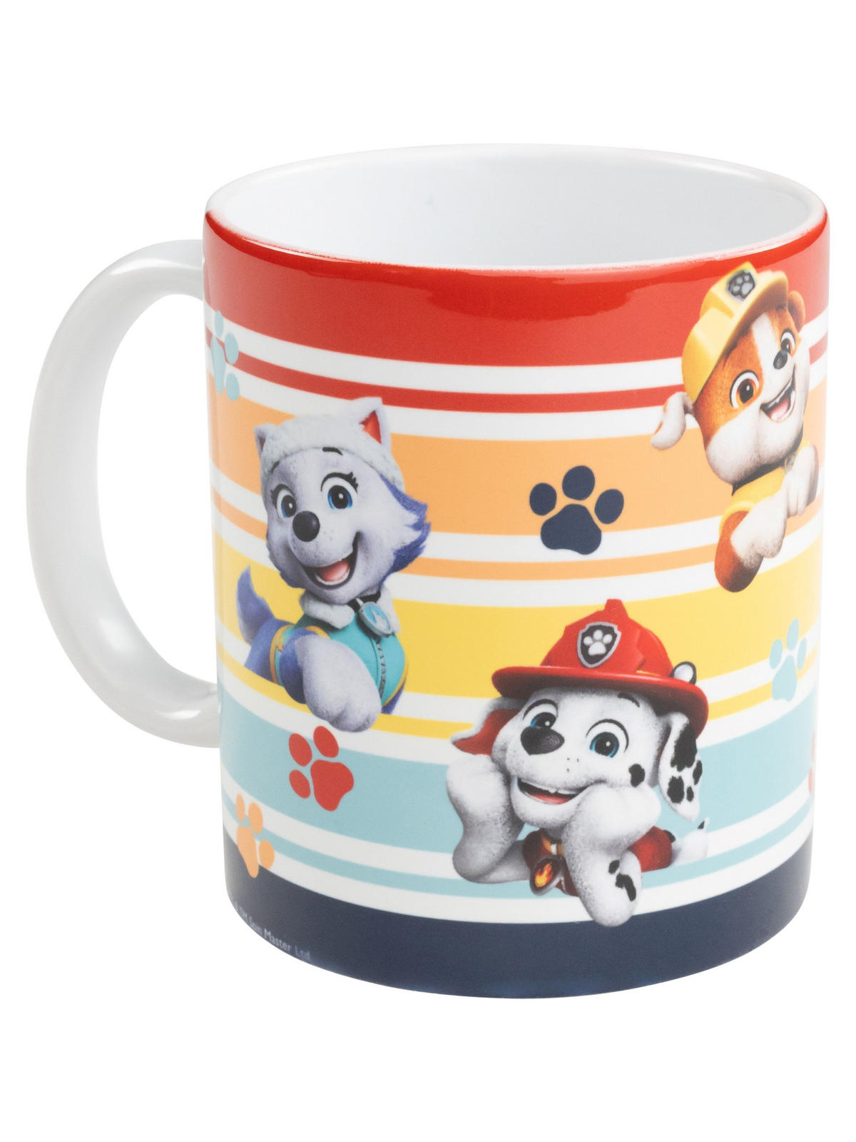 BECHER Paw Patrol Stripes Keramik Mehrfarbig 320 ml - Orange, Keramik (0.32L) - Paw Patrol