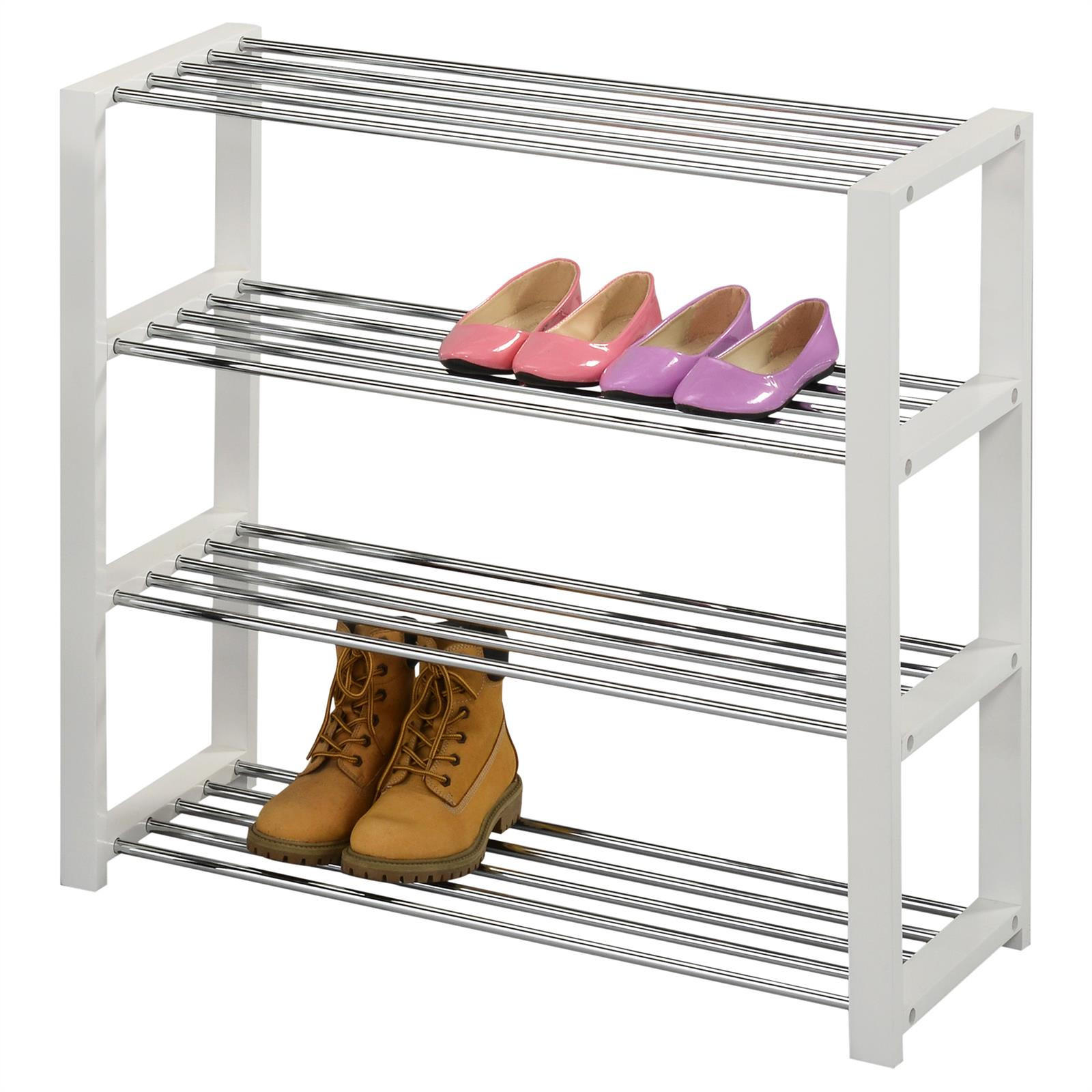 Idimex Schuhregal Weiß 80x64x30 cm