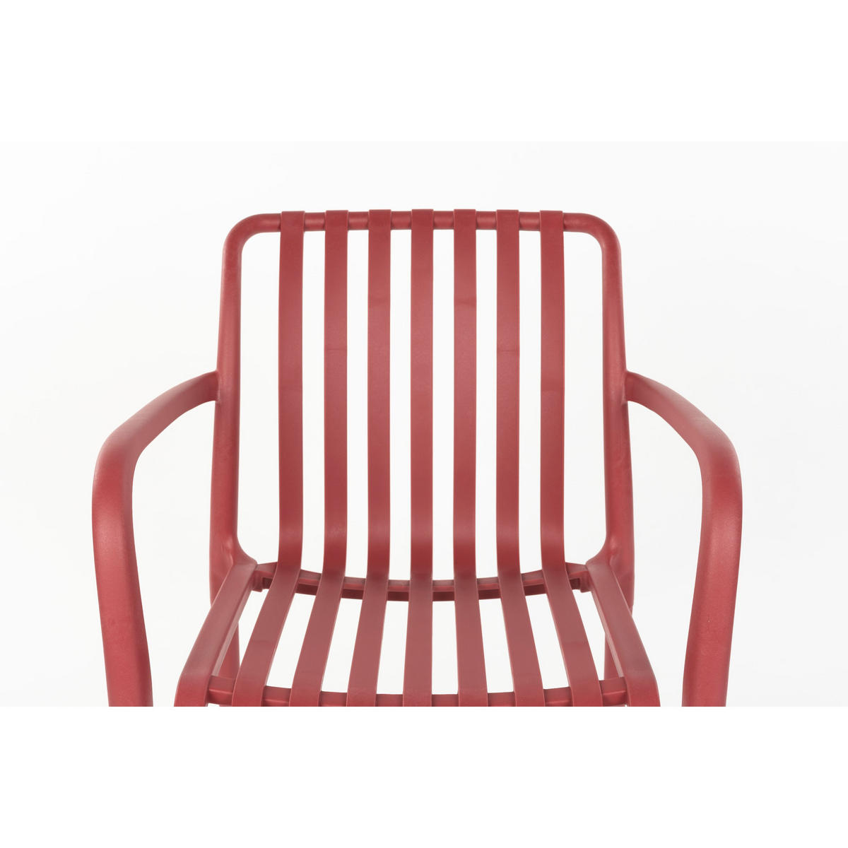 GARTENSTUHL Amae Rot - 4 er Set - Rot, Kunststoff (53/80.5/57cm) - Housecraft Living