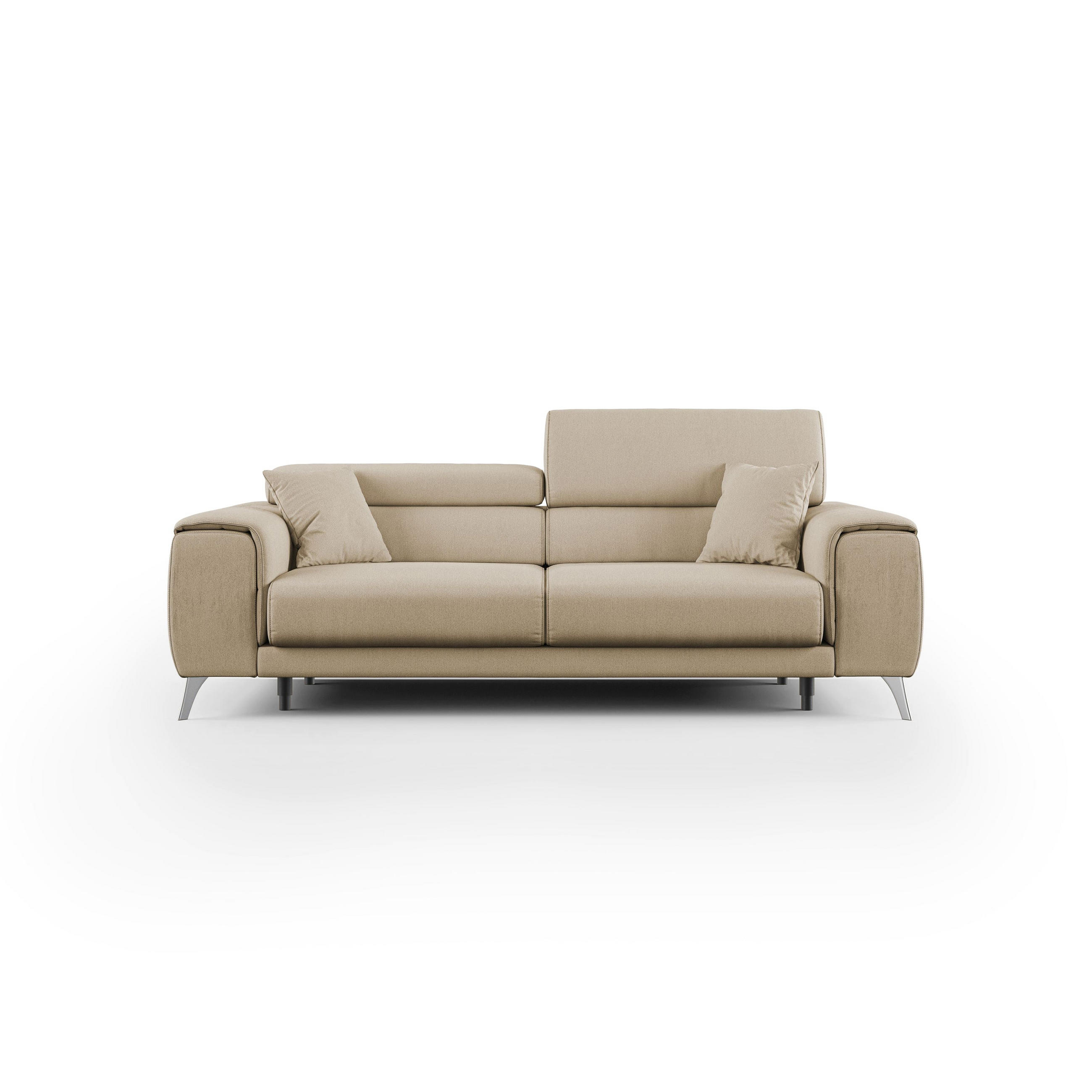 LINEARSOFA Fusion - Beige, Textil (215/73/102cm) - Divani.store