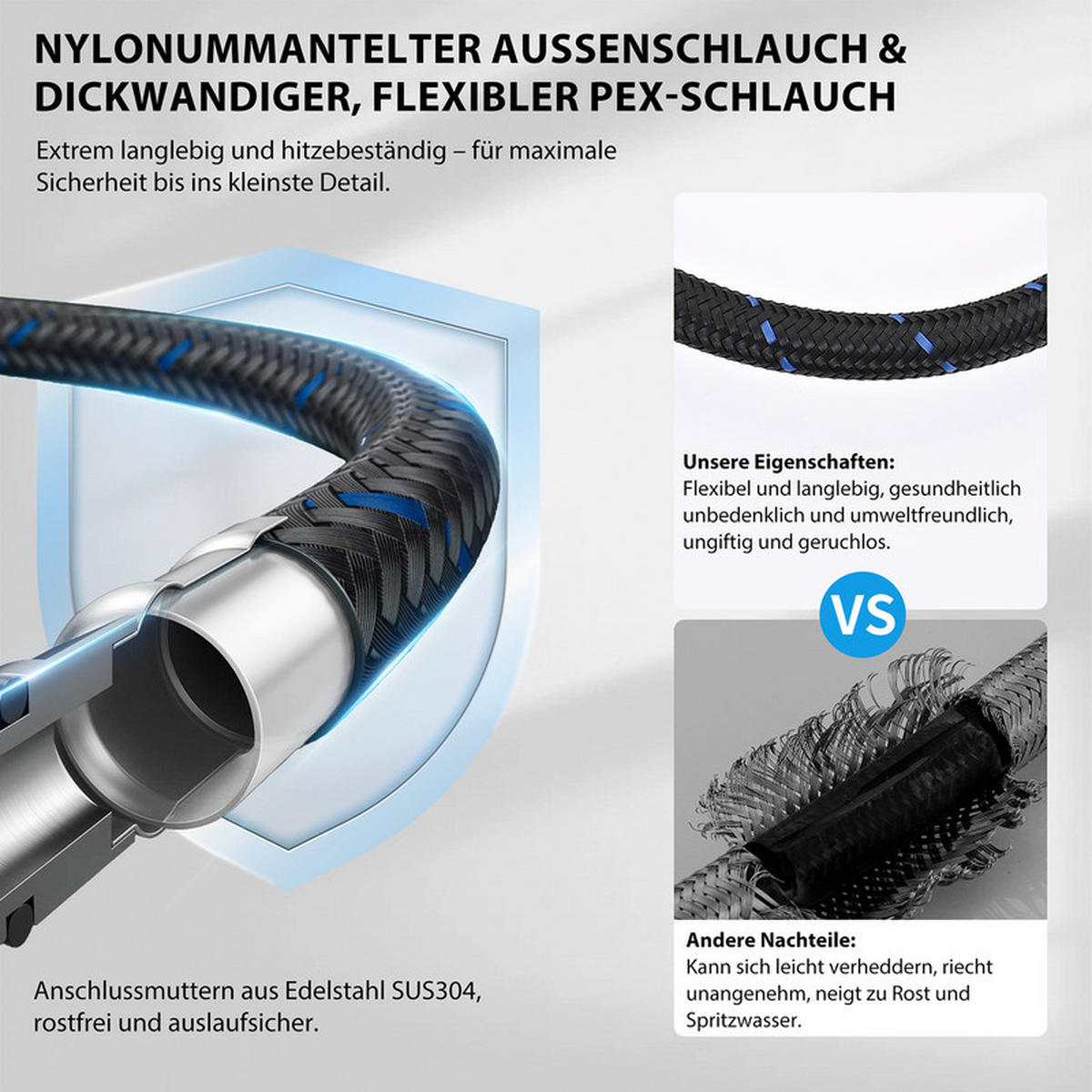 WASCHTISCHARMATUR Schwarz 360° drehbar - Schwarz, Metall (19/9/30cm) - HOMELODY