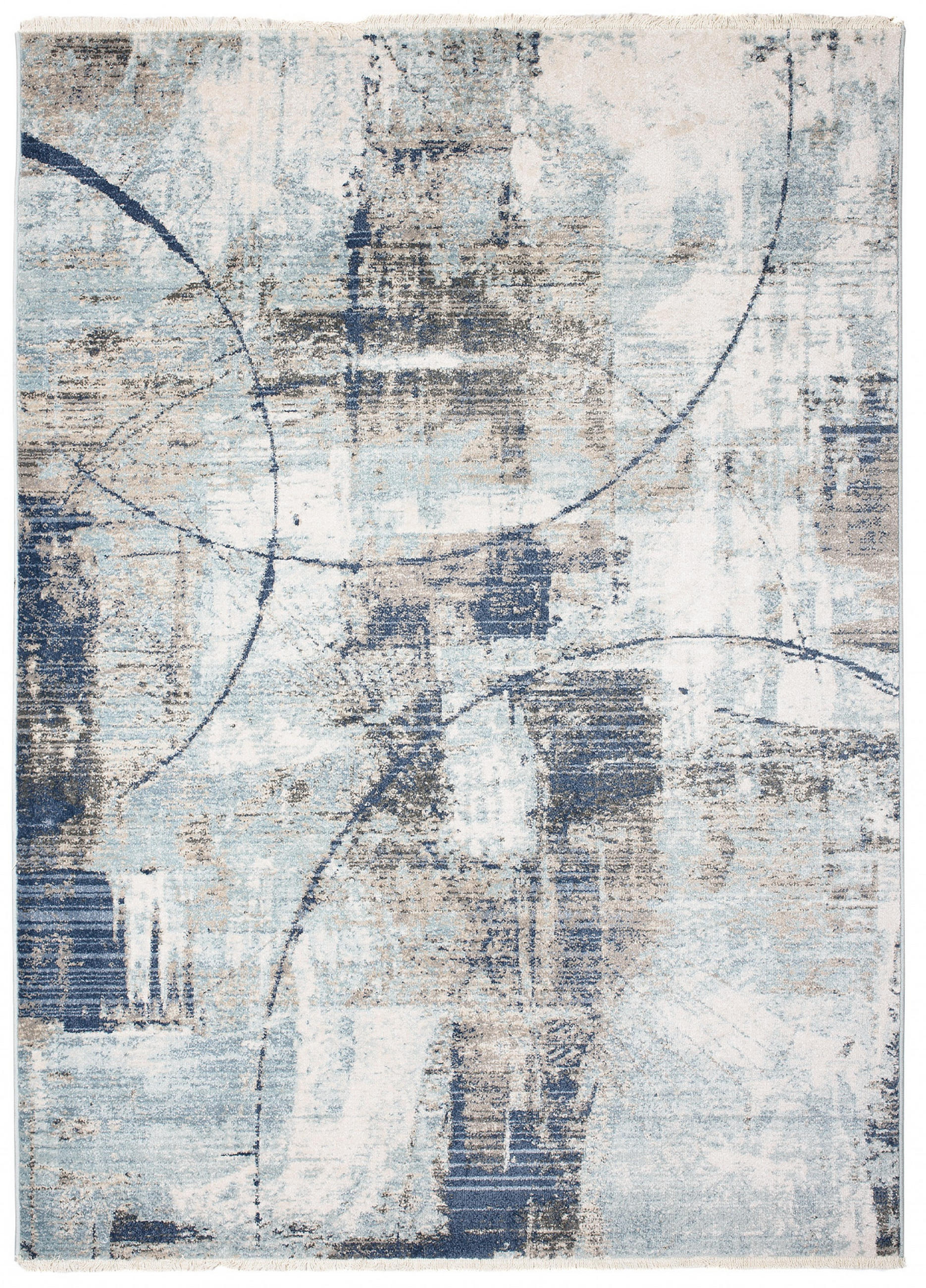 TEPPICH RIVIOLI Hellblau 120/170 cm - Hellblau, Textil (120/170cm) - Tapiso