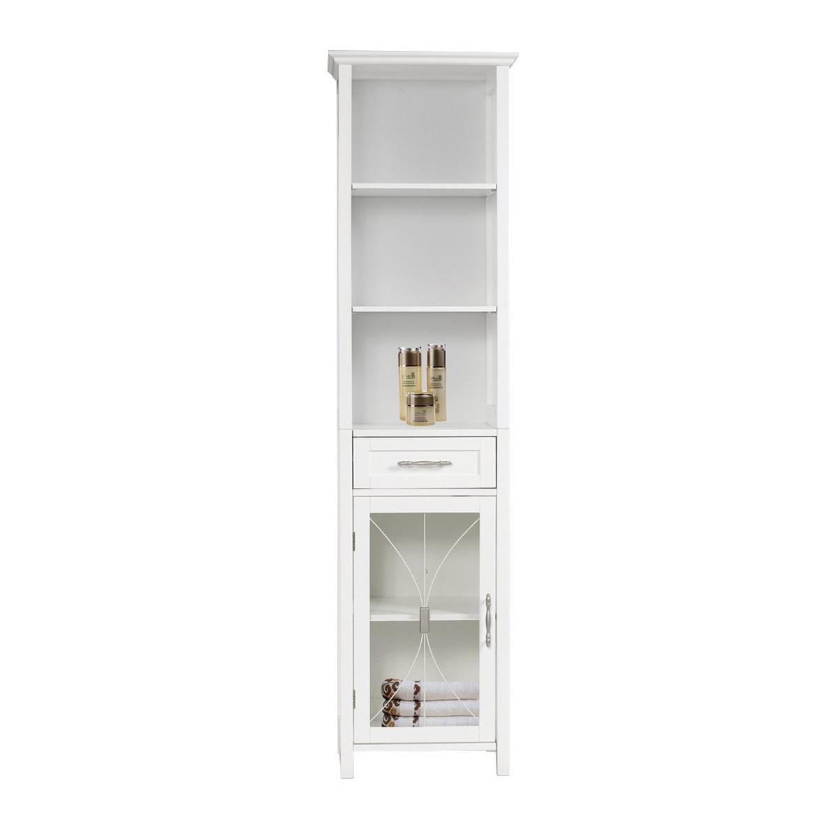 HOCHSCHRANK Weiß - Weiß, Holzwerkstoff (43.2/165.1/34.3cm) - Teamson Home