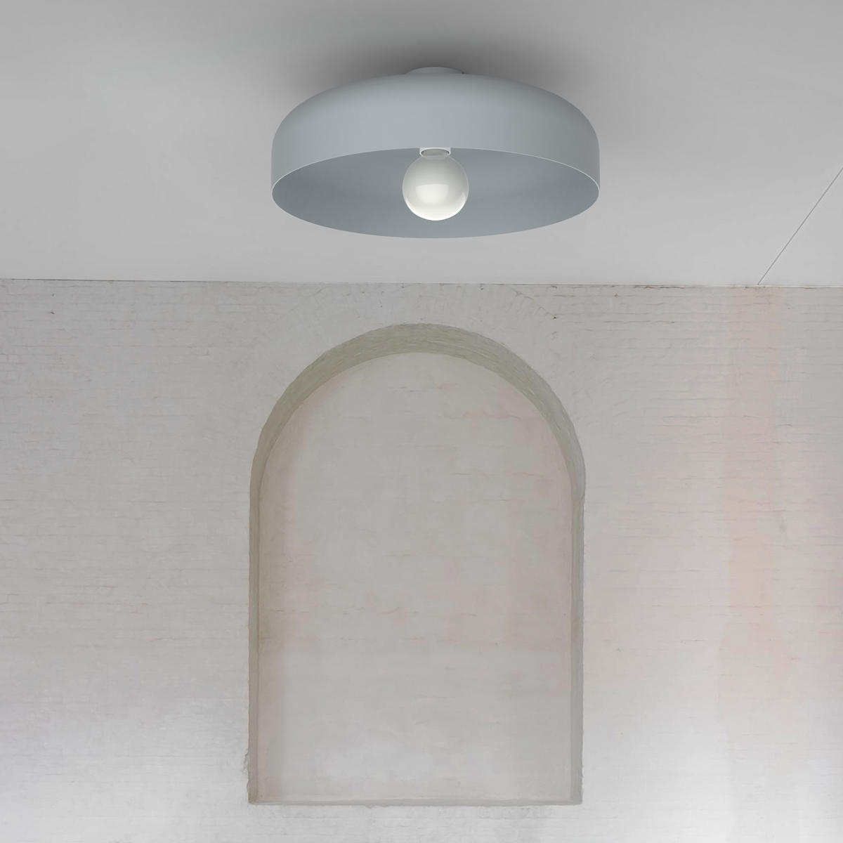 DECKENLEUCHTE Tuzzi - Grau, Metall (40/40/12cm) - Lumicom