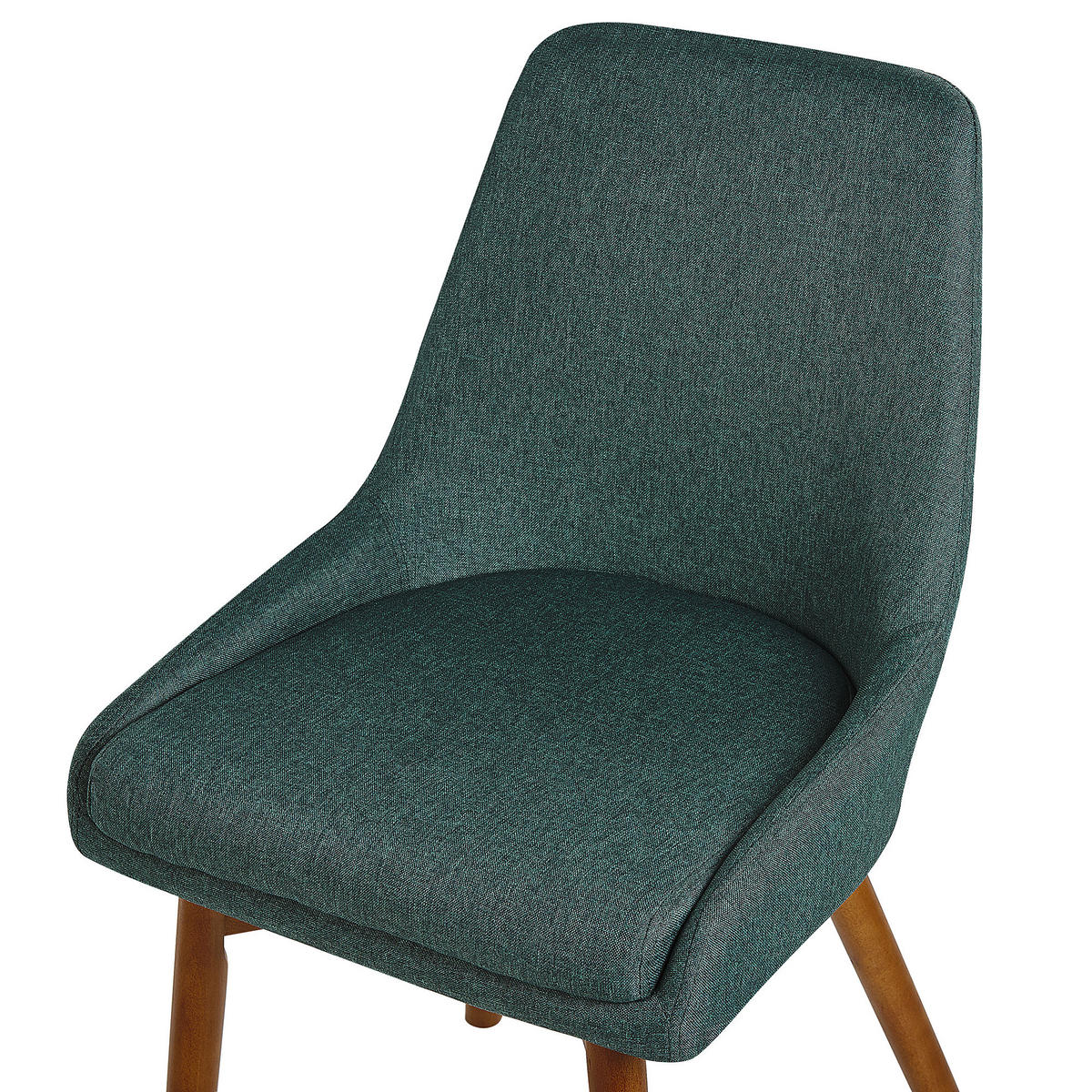 ESSZIMMERSTUHL 2er-Set Polsterbezug Grün Melfort - Grün, Holz/Textil (49/82/58cm) - Beliani