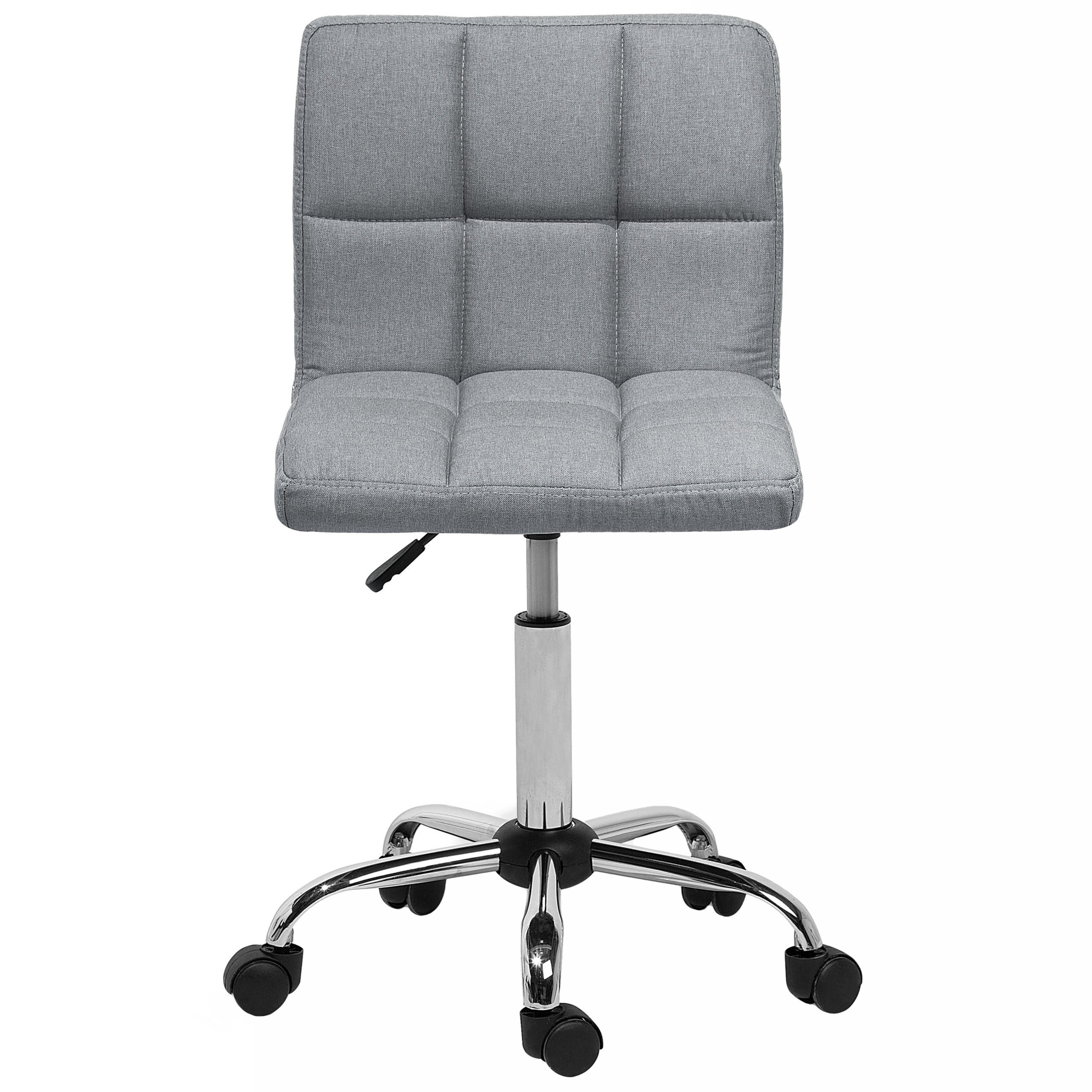 BÜRODREHSTUHL Polyester Grau Marion - Grau, Textil/Metall (44/79/38cm) - Beliani