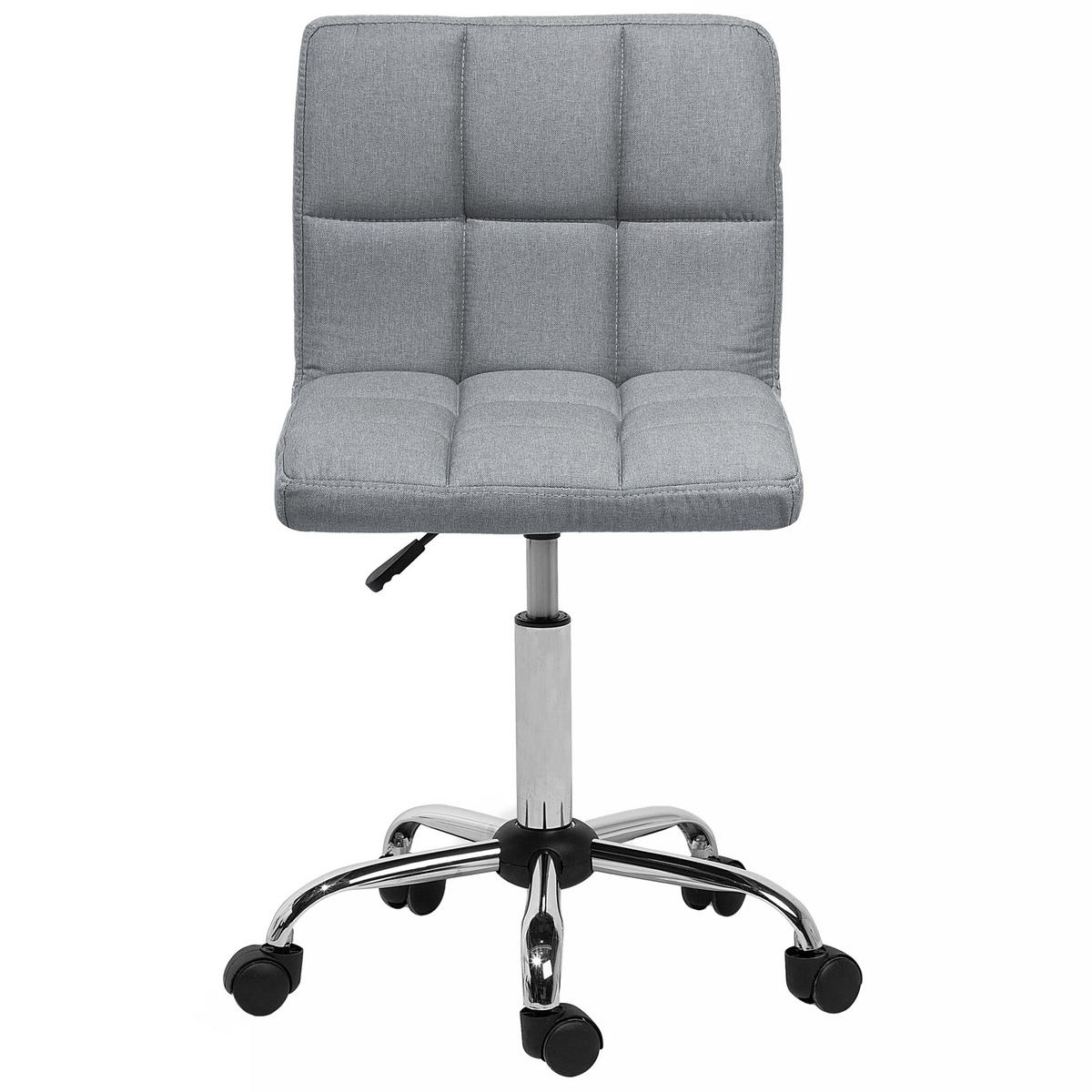 BÜRODREHSTUHL Polyester Grau Marion - Grau, Textil/Metall (44/79/38cm) - Beliani