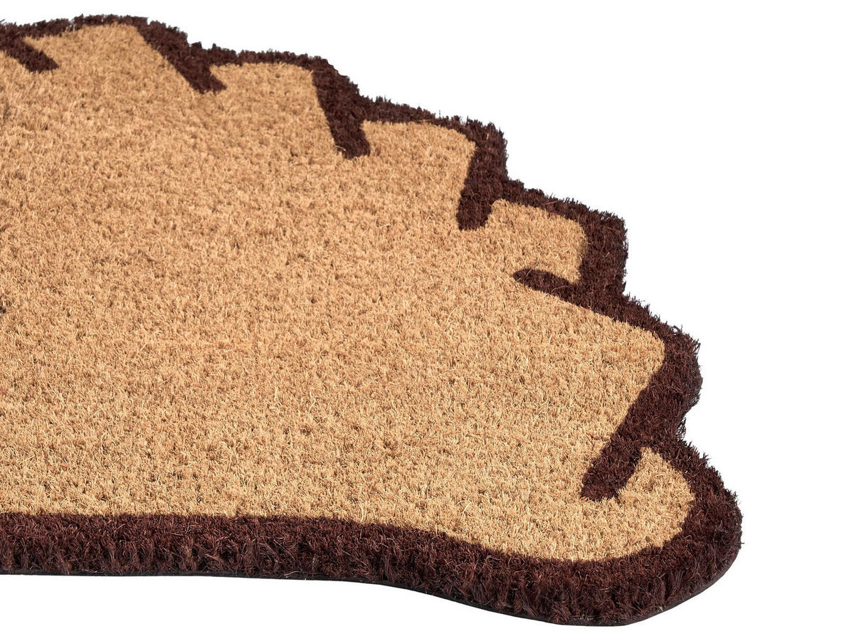 FUSSMATTE Naturfarben 45/75 cm Kokosfasern Lazi - Naturfarben, Textil (45/75cm) - Beliani