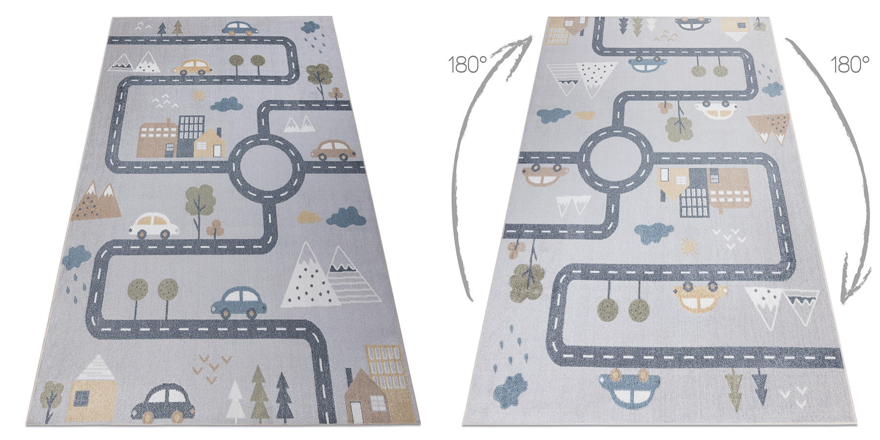 TEPPICH Bono 200/290 cm - Grau, Textil (200/290cm) - rugsX