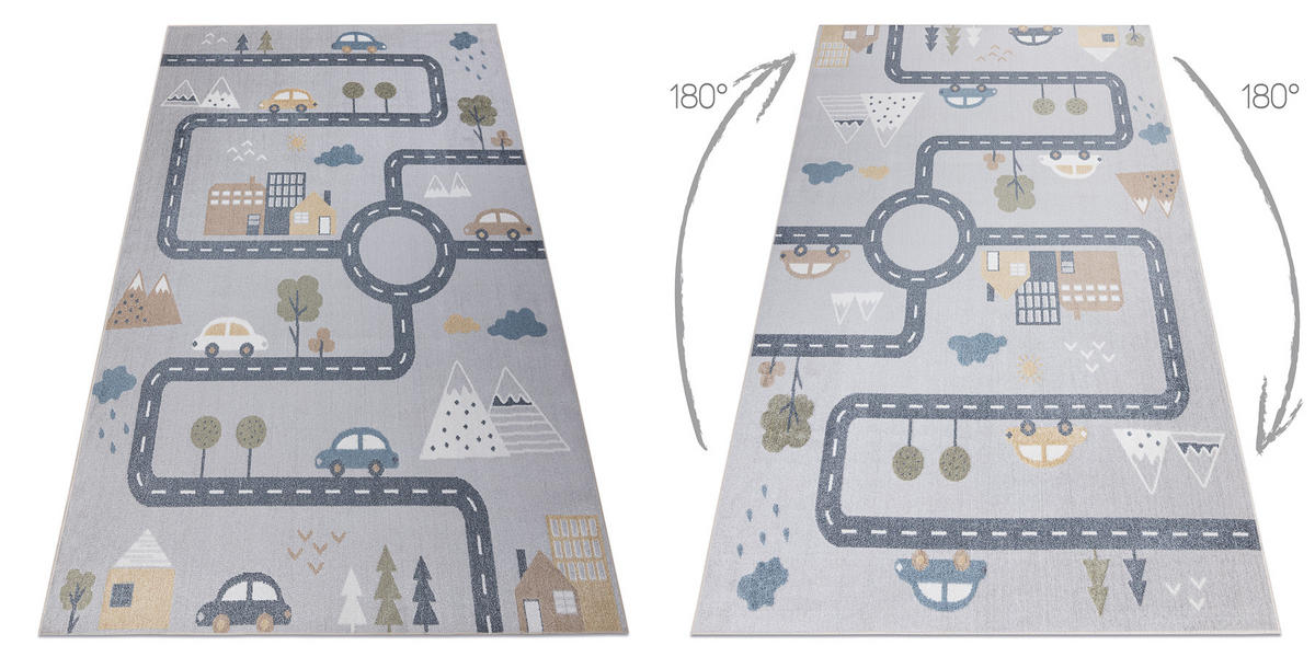 TEPPICH Bono 200/290 cm - Grau, Textil (200/290cm) - rugsX