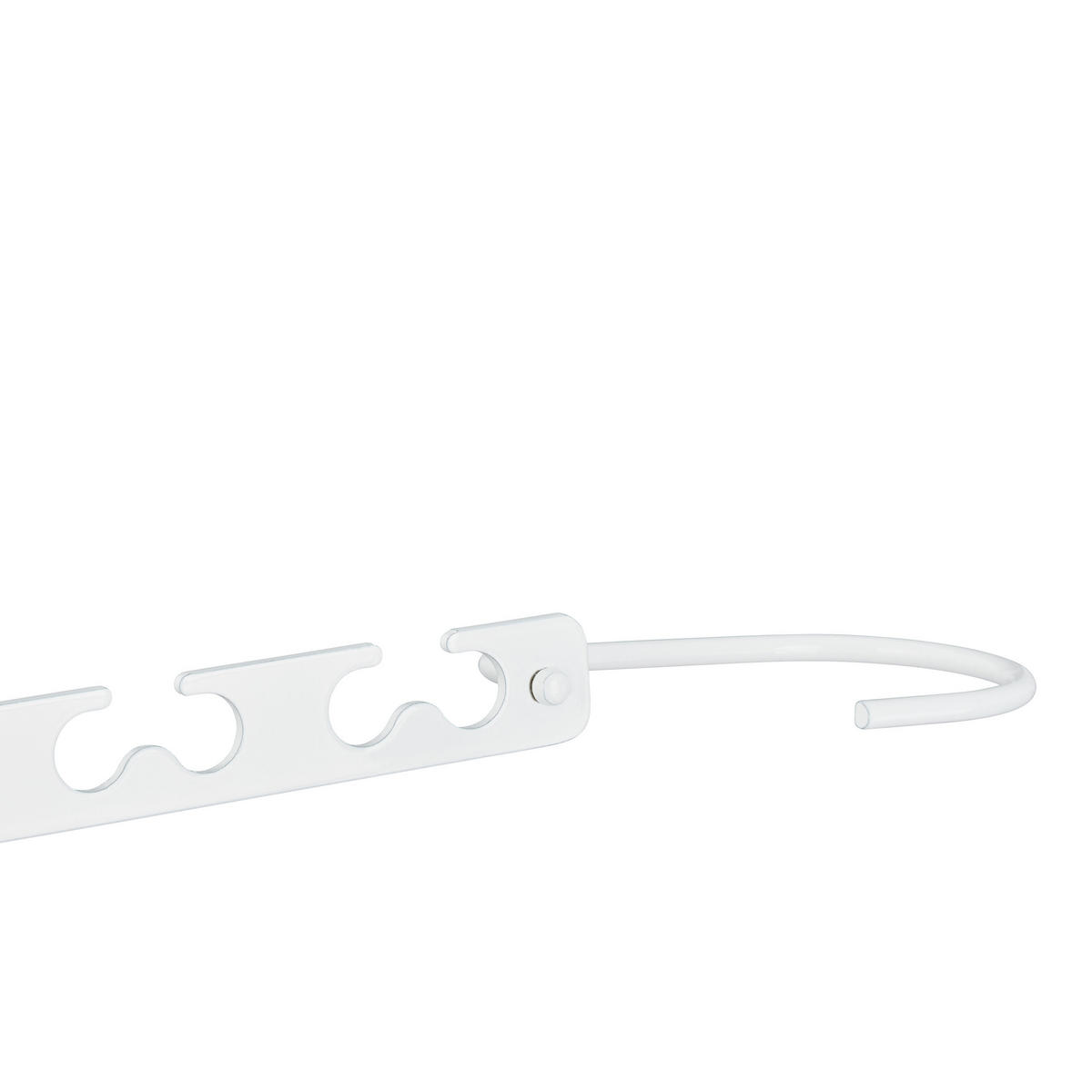 6XRAUMSPARBÜGEL - Weiß, Metall (26/8.5/5.4cm) - Relaxdays