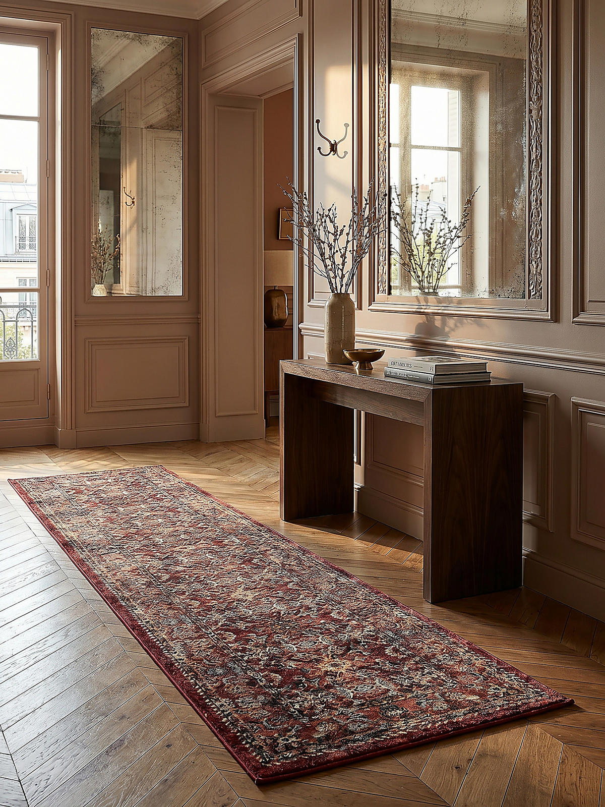 KURZFLORTEPPICH GLAZERT, im Berber-Stil, Rot, 80 x 150 cm - Rot, Textil (150/80cm) - KADIMA DESIGN