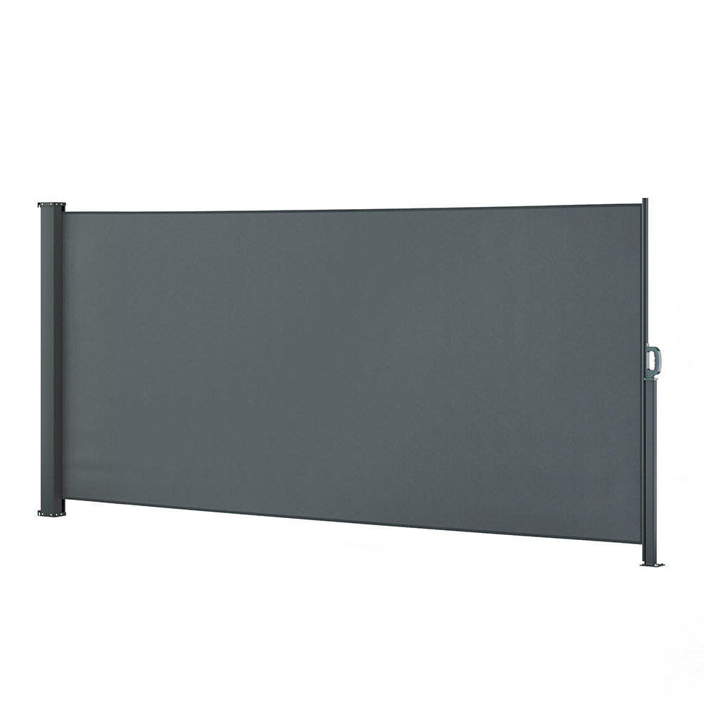 SEITENMARKISE Anthrazit 350 x 160 cm - Anthrazit, Metall (350/160/5cm) - OK-Living