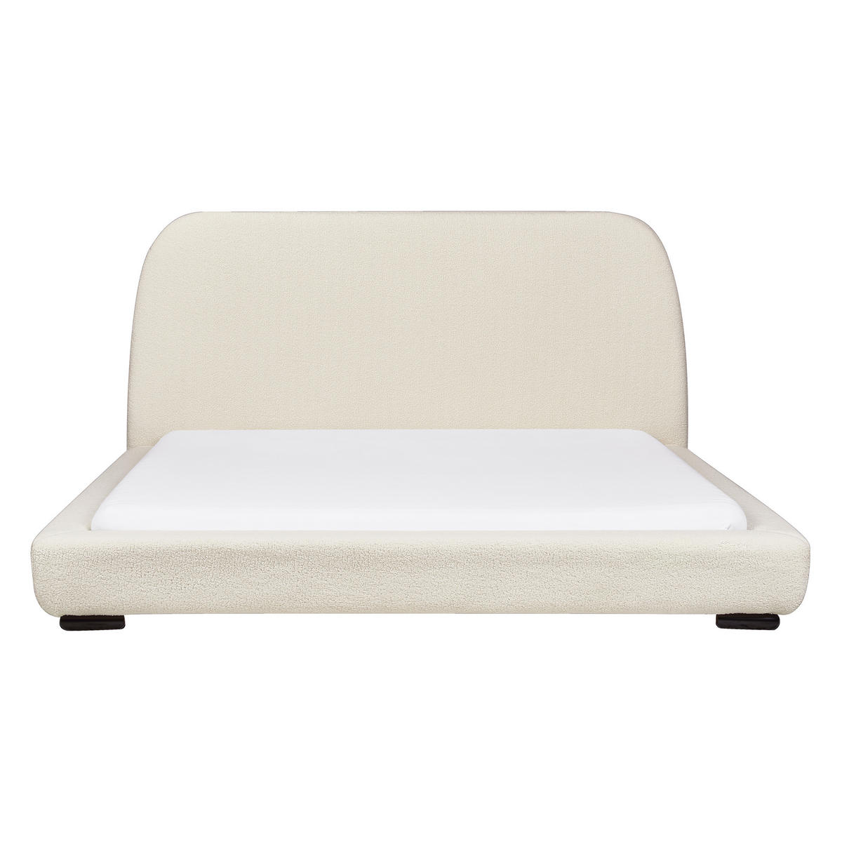 POLSTERBETT mit Lattenrost 160x200 cm Beige Roisel - Creme, Textil (160/200cm) - Beliani