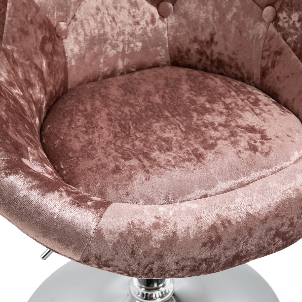 COCKTAILSESSEL HAVANNA Samt Champagner - Silberfarben/Goldfarben, Textil (62/88/58cm) - SVITA