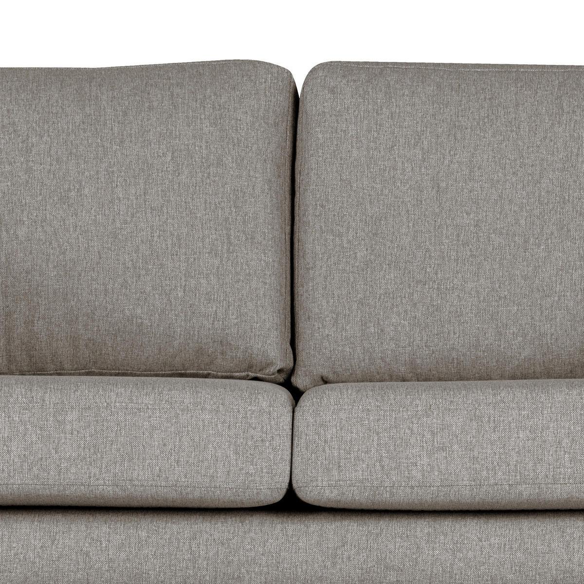 ECKSOFA mit Ottomane - Graubraun/Buchefarben, Buchenholz/Textil (287/219cm) - home24