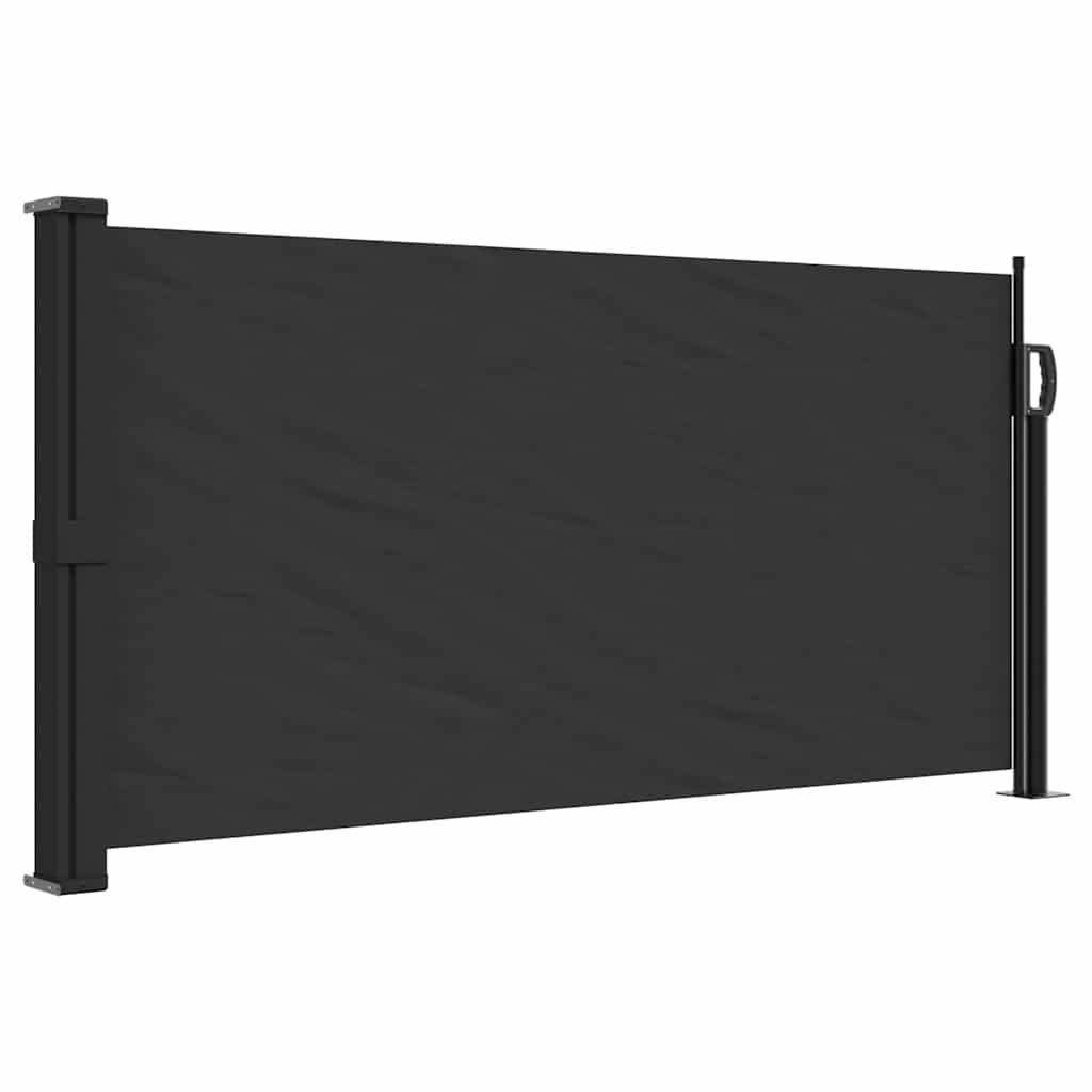 SEITENMARKISE Ausziehbar Schwarz 100x500 cm - Schwarz, Textil (500/100/500cm) - furnicato