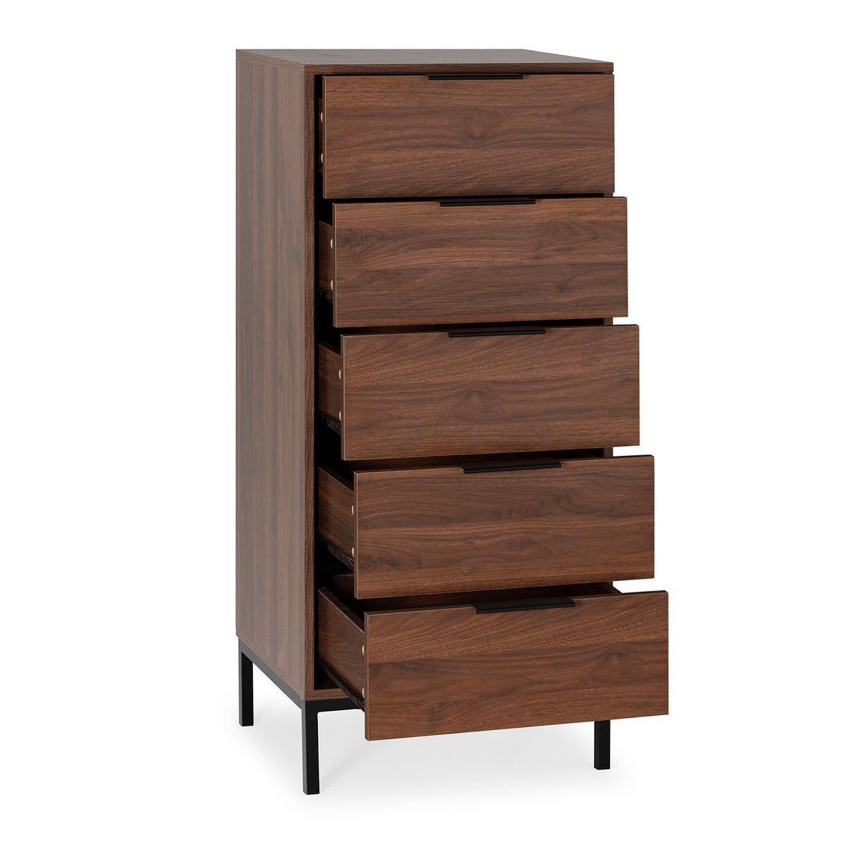 KOMMODE 50/115/40 Auri Walnussfarbe - Walnussfarben, Holzwerkstoff (50/115/40cm) - VS Venta-stock