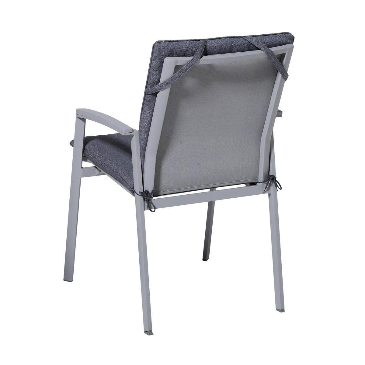 GARTENSTUHLKISSEN Manchester 97/49 cm 4er-Set - Grau, Textil (49/6/97cm) - Madison