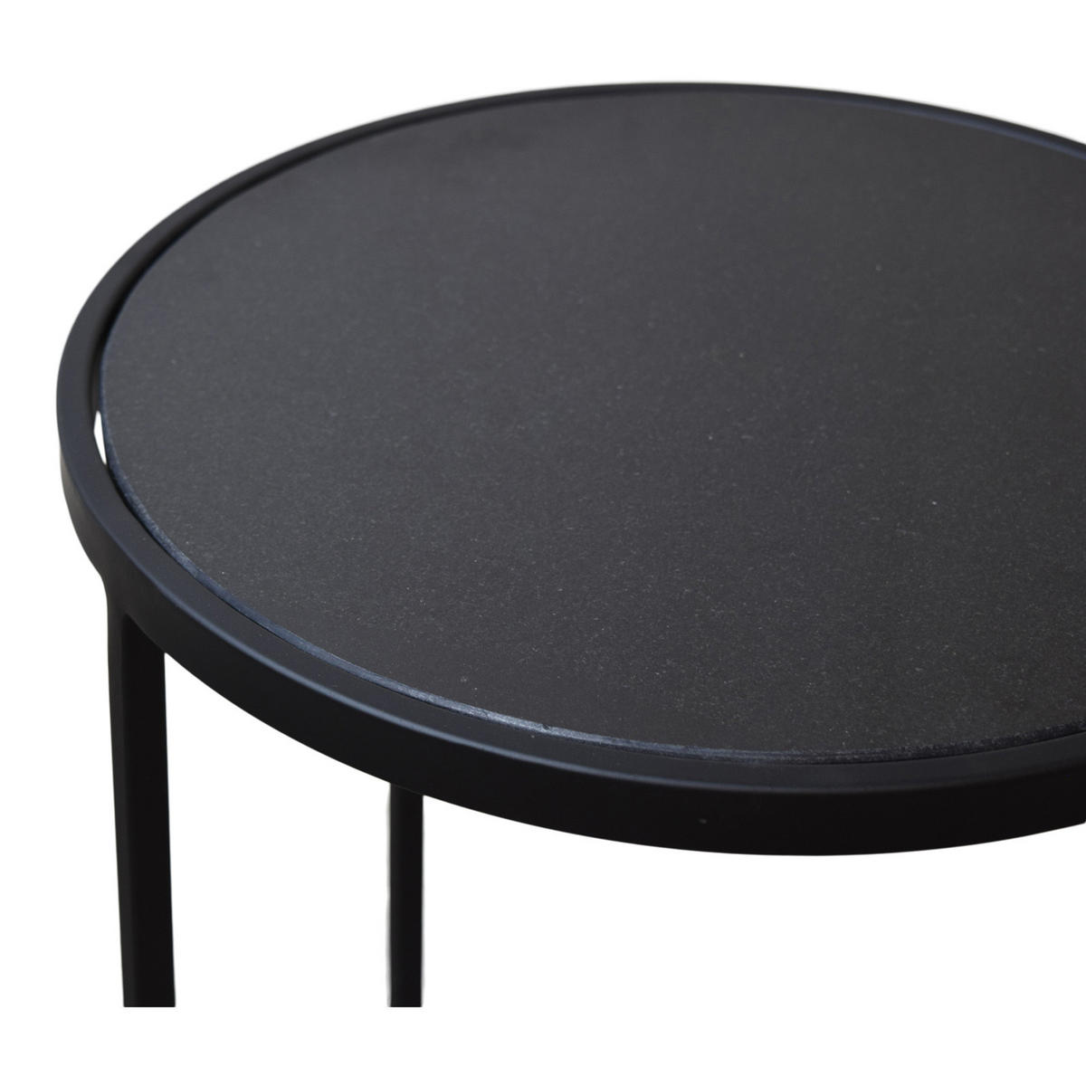 BEISTELLTISCH Nova Schwarz - Schwarz, Metall (36/36/60cm) - LOFT42