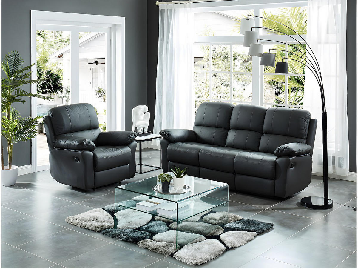 COUCHTISCH quadratisch - Glas - STILEOS - Transparent, Glas (80/80/43cm) - Vente-Unique