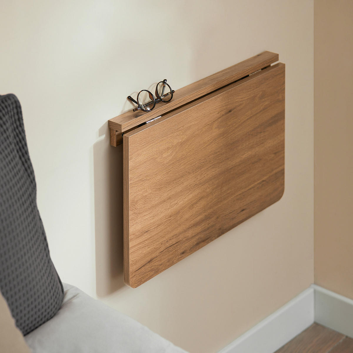 WANDKLAPPTISCH Vintage - Braun, Holzwerkstoff (60/6/40cm) - SoBuy
