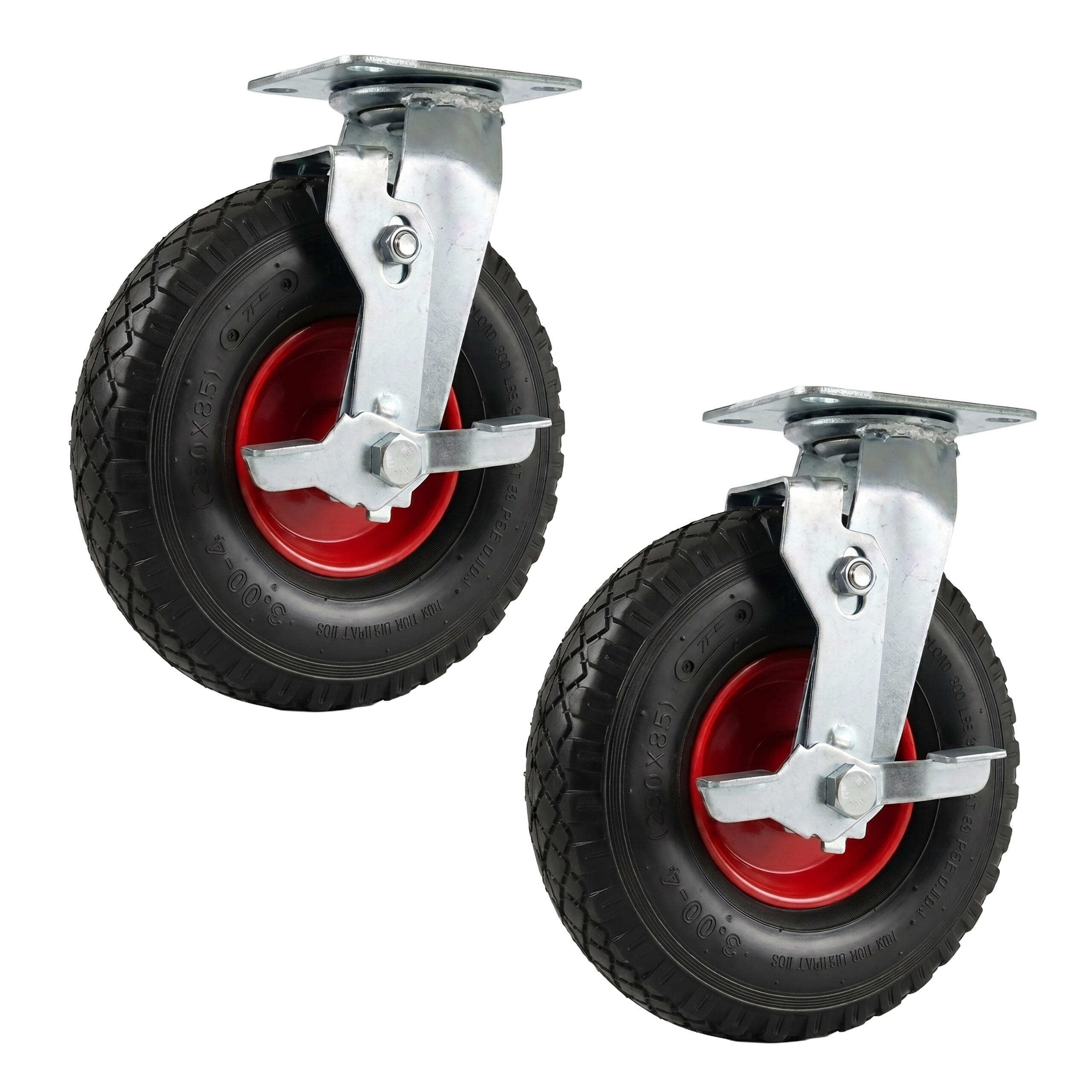 ROTITA Negru-Rosu set-2-piese cu frana 26 cm