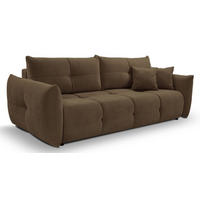 SOFA Braun BASTO Gepolstert Mit Schlaffunktion - Braun, Textil (245/86/110cm) - Sepro Meble