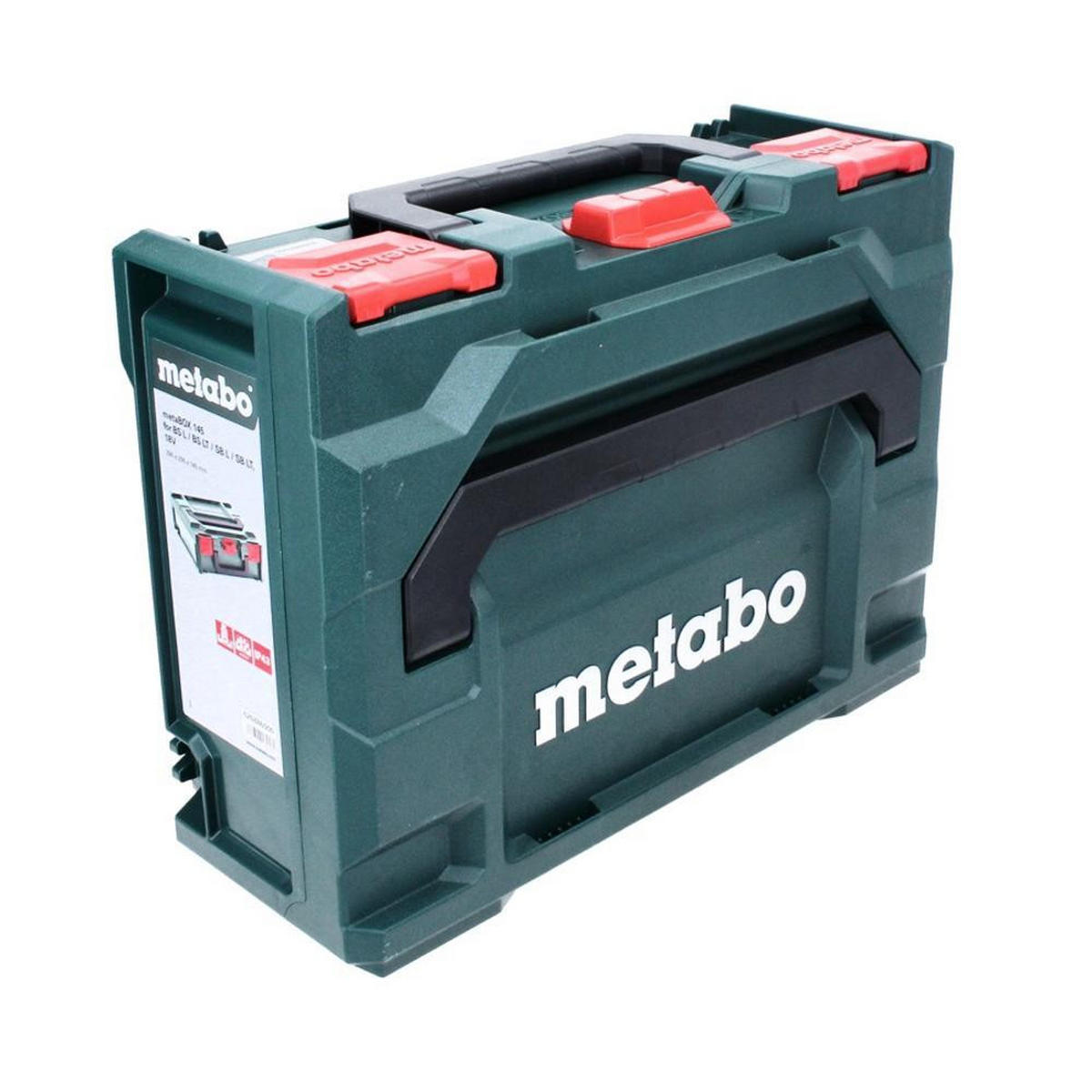 METABO metaBOX 145 ( 626886000 ) System Werkzeug Koffer für BS L / BS LT / SB L / SB LT aus Kunststoff Stapelbar - Multicolor, Kunststoff (296/14.5/39.6cm) - Metabo