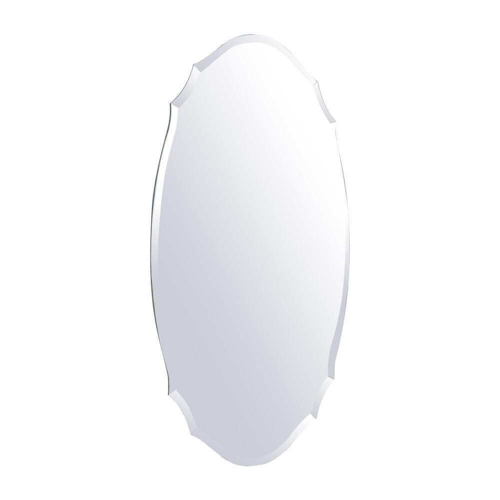 Livingandhome Wandspiegel Silber 40x1x60 cm