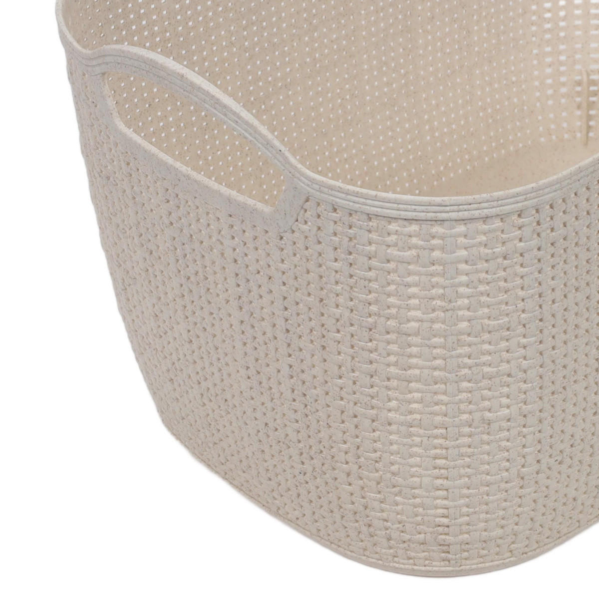 KORB aus Kunststoff 35/24/21,5 cm - Beige, Kunststoff (35/24/21.5cm) - Storage solutions