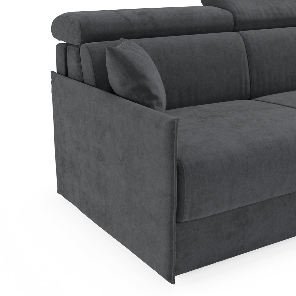 LINEARSOFA Miryam - Anthrazit, Metall (169/83/98cm) - Divani.store