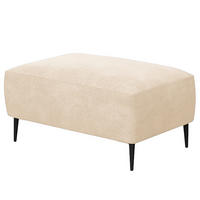 POLSTERHOCKER - Beige/Schwarz, Metall (90/45/60cm) - home24