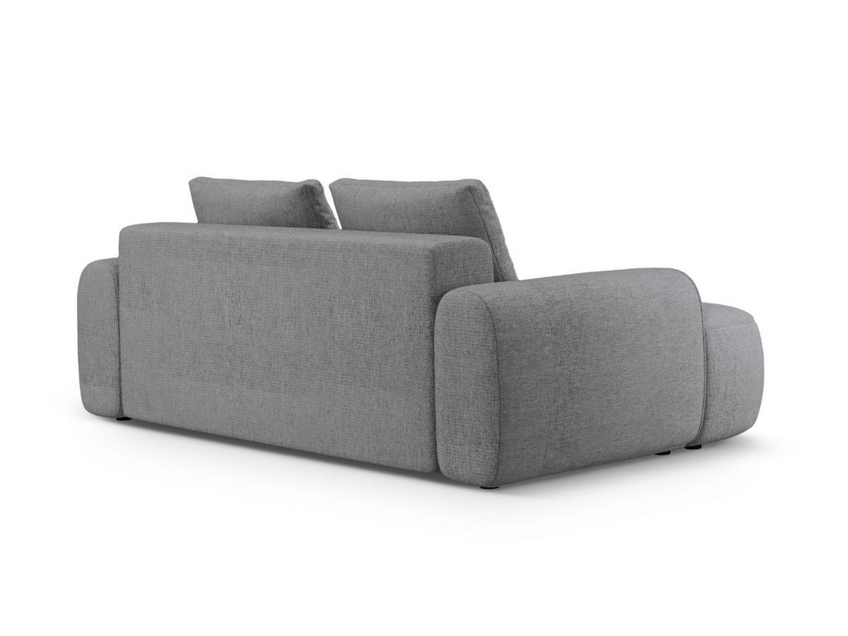 SOFA Linz aus strukturiertem Stoff grau 3 Sitzplätze - Grau, Textil (100/84/200cm) - Cosmopolitan Design