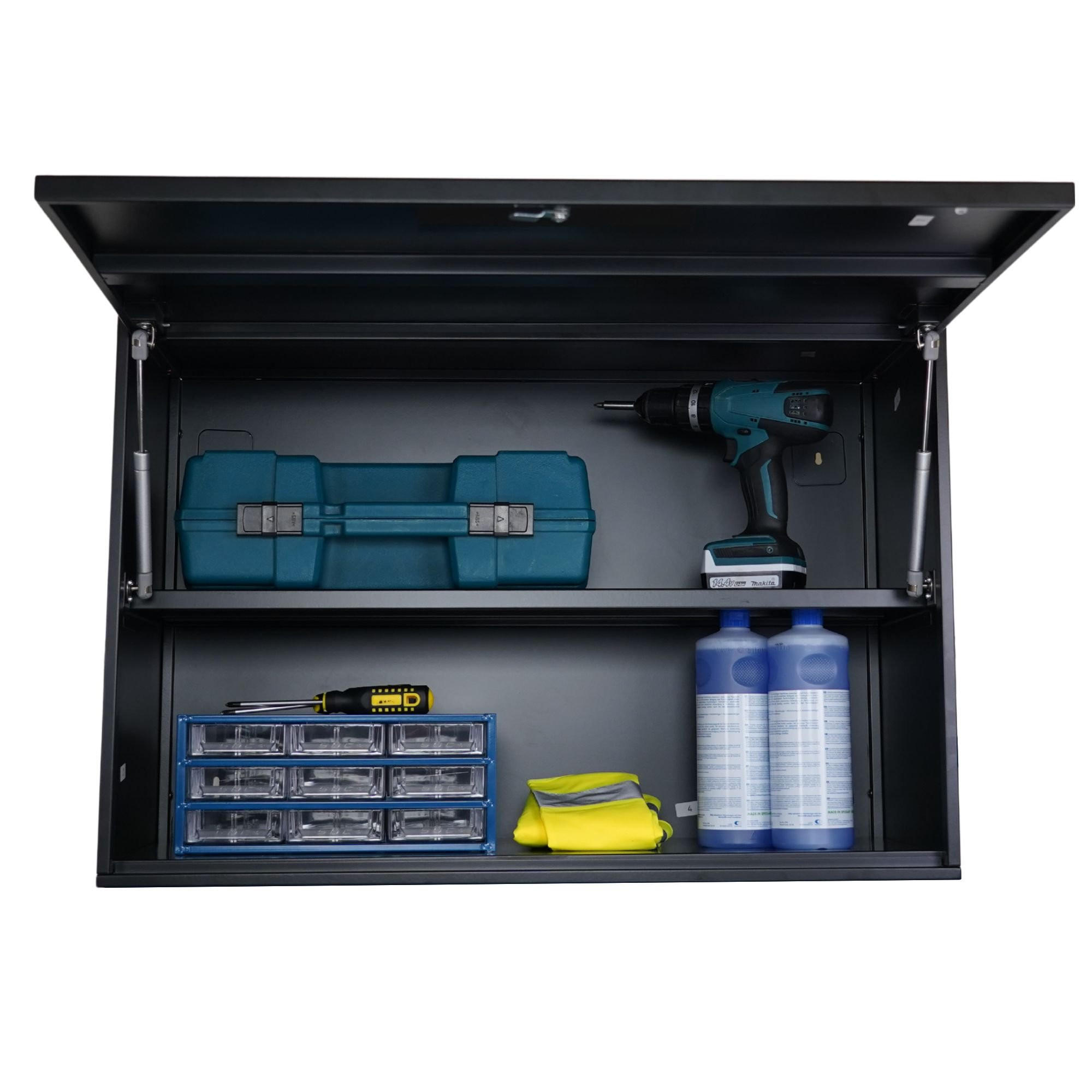 WERKZEUGSCHRANK Elephant Set Metall Wandschrank 55x80x40cm Schwarz - Schwarz, Metall (80/55/40cm) - PROREGAL