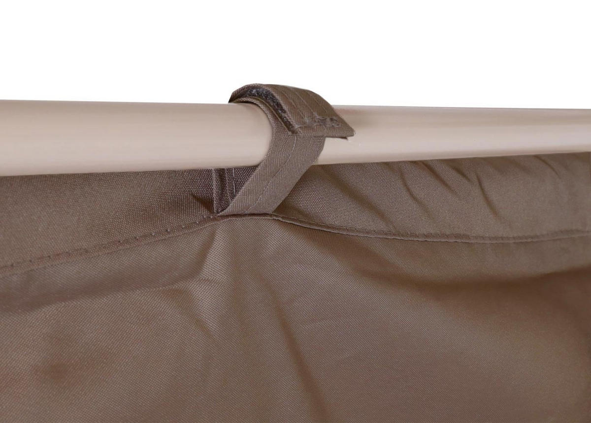 PERGOLA 220x300x300cm Taupe-Braun - Braun, Metall (300/220/300cm) - BERLINLODGE