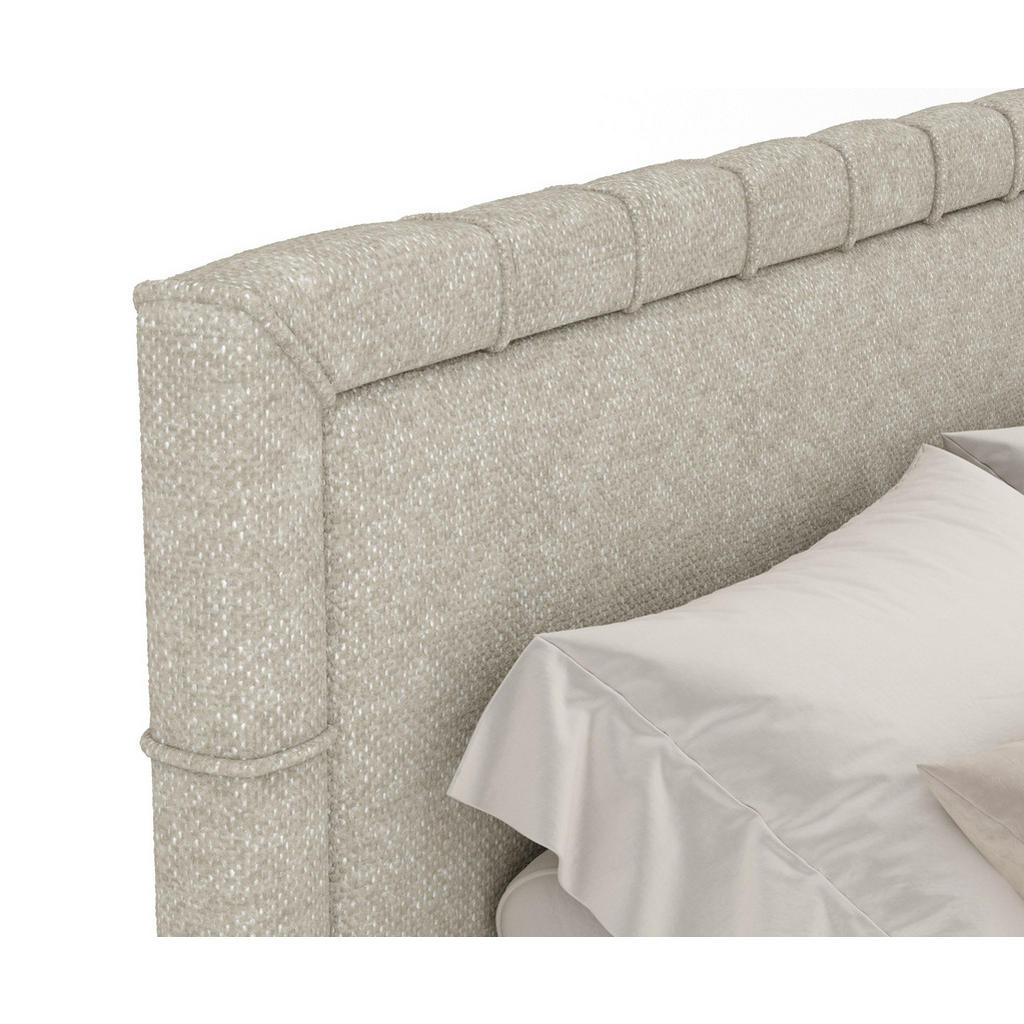 Thumbnail - Maison de Reve Boxspringbett, Beige, Grau, Textil, Buche, Kiefer, H3, Höhe ca. 36 cm, 160x200 cm, Oeko-Tex® Standard 100...