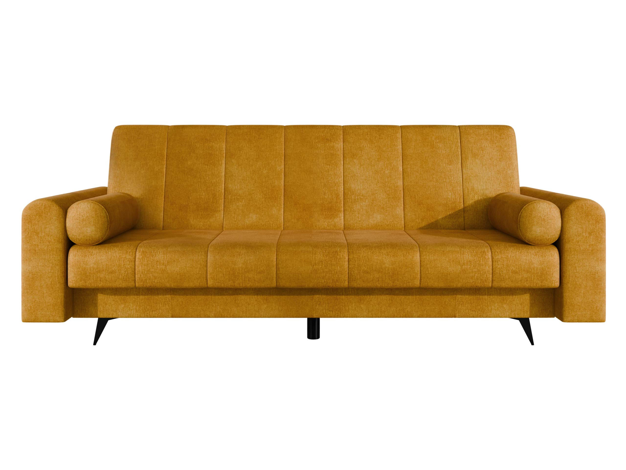 SCHLAFSOFA Zuri - Currygelb/Schwarz, Holz/Textil (240/93/91cm) - MIRJAN24