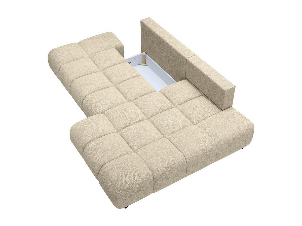 SCHLAFSOFA - 5 Personen - stoff - beige Jocima - Beige, Kunststoff/Textil (292/96/193cm) - Vente-Unique