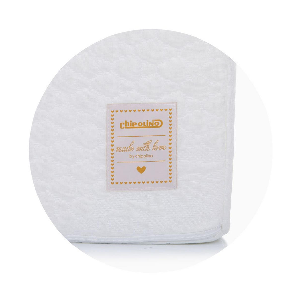 KLAPPMATRATZE Aloe 120 x 60 x 6 cm weiß Maße 120 x 60 x 6 cm, hypoallergen - Weiß, Textil - Chipolino